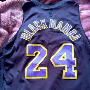 Adidas BLACK MAMBA Kobe Bryant #24 black swingman jersey